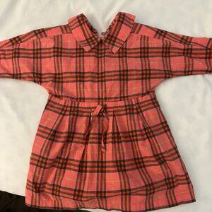 Burberry multicolor plaid babies dress - 12 M